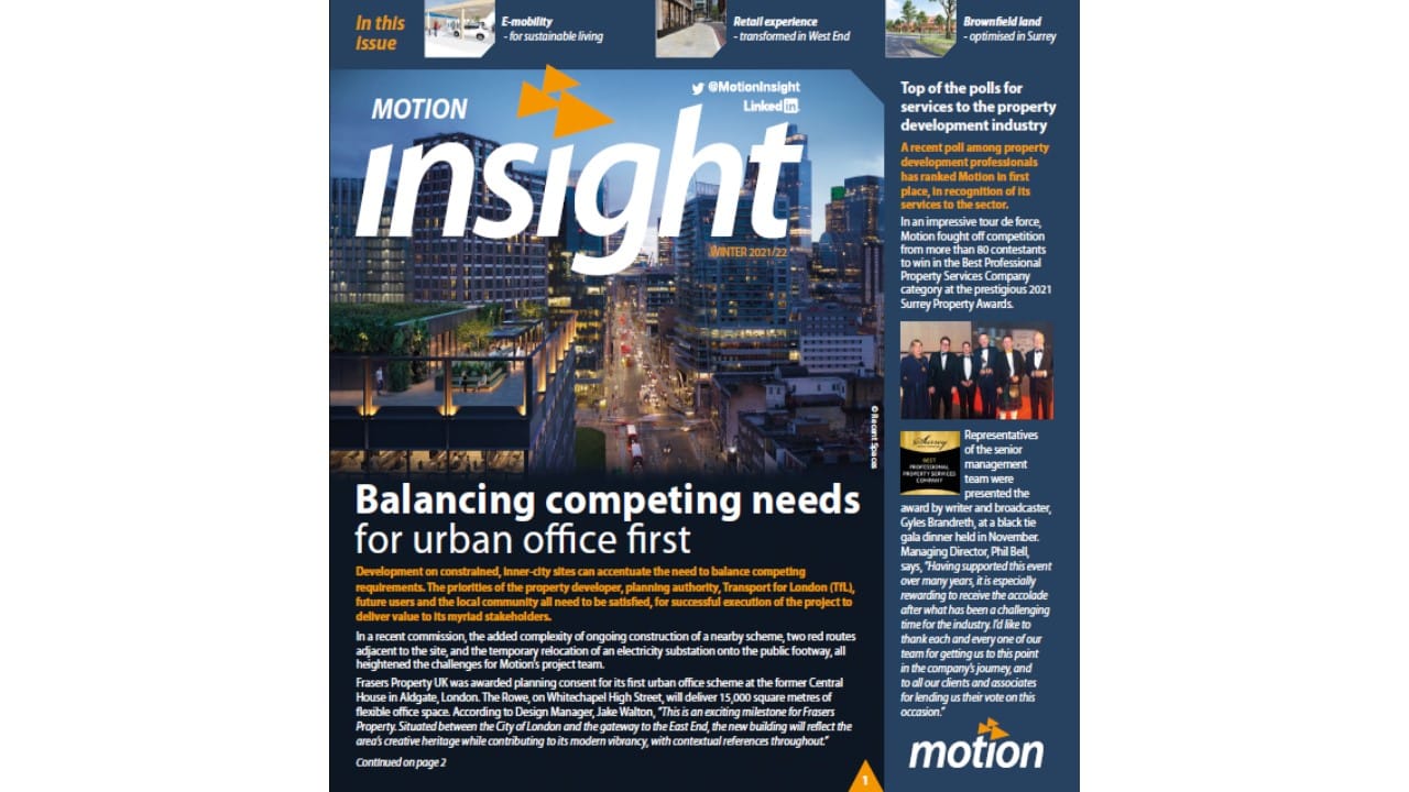 Motion Insight Newsletter Winter 2021-22 Edition